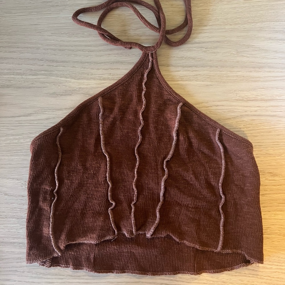 Urban outfitters cropped halter top